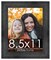 Photo Size Contemporary Black Frame - UV Acrylic, Foam Board Backing, Hanging Hardware